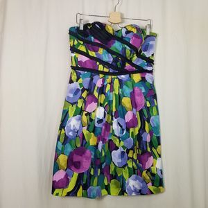 Suzi Chin Boutique Strapless Cocktail Dress 12